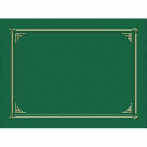 Geographics GEO47399 Geographics Award Certificate Document Cover - A4, Letter - 8 19/64" X 11 45/64", 8 1/2" X 11", 8" X 10" Sheet Size - Green - Recycled - 6 / Pack