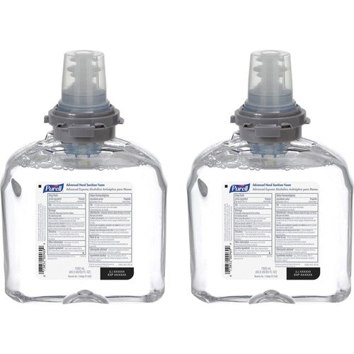 PURELL® GOJ539202 Tfx Foam Sanitizer Refill - 40.6 Fl Oz (1200 Ml) - Skin - White - 2 / Carton