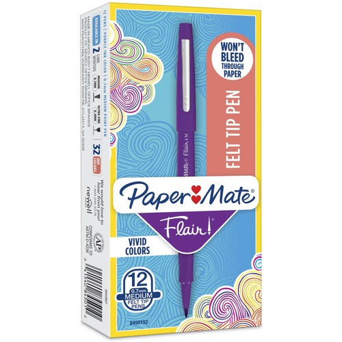 Paper Mate PAP8450152 Flair Point Guard Felt Tip Marker Pens