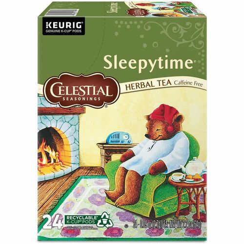 Celestial Seasonings® GMT14739 Sleepytime Herbal Tea, Single Serve K-Cup Pods, 24 Count Herbal Tea K-Cup