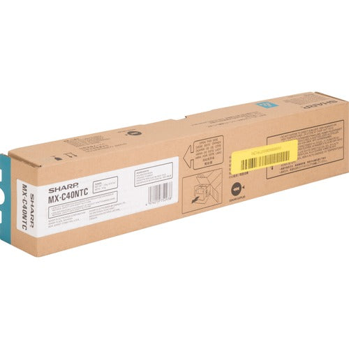 Sharp SHRMXC40NTC MX-C40NTC Original Laser Toner Cartridge - Cyan - 1 Each