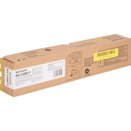 Sharp SHRMXC40NTY MX-C40NTY Original Laser Toner Cartridge - Yellow - 1 Each