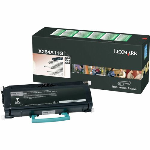 Lexmark LEXX264A11G Return Program Black Toner Cartridge - Laser - 3500 Page - 1 Each