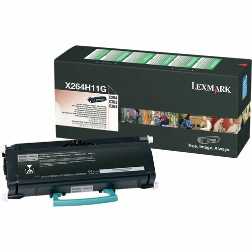 Lexmark LEXX264H11G High Yield Return Program Black Toner Cartridge - Laser - 9000 Page - 1 Each