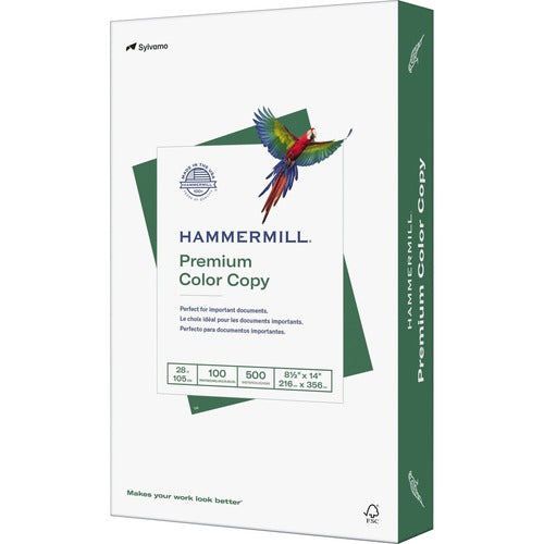 Hammermill HAM102475 Color Copy Paper - Legal - 8.50" X 14" - 28 Lb Basis Weight - Ultra Smooth - 100 Brightness - 500 / Ream - White