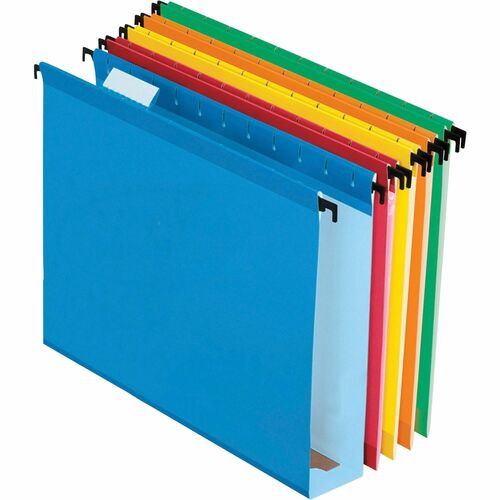 Pendaflex PFX6152X2ASST 1/5 Tab Cut Letter Recycled Hanging Folder
