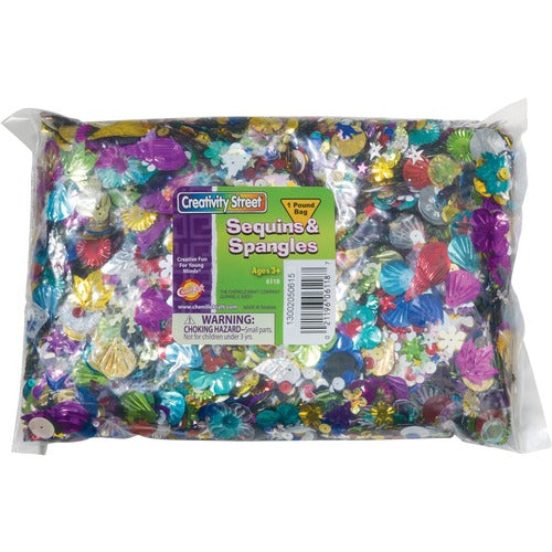 Creativity Street PAC6118 Sequins & Spangles 1 Pound Bag