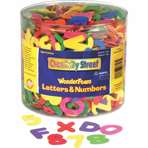 Creativity Street PAC4304 Wonderfoam Tub of Letters/Numbers