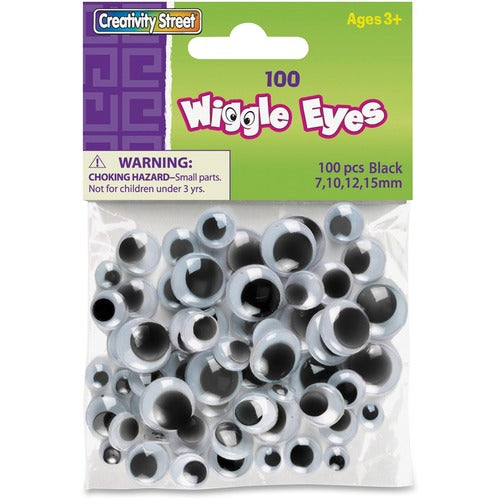 Creativity Street PAC344602 100-piece Assorted Size Wiggle Eyes