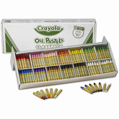 Crayola CYO524629 12-Color Oil Pastel Classpack
