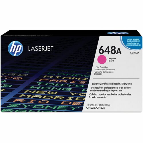 HP HEWCE263A 648A (CE263A) Original Laser Toner Cartridge - Single Pack - Magenta - 1 Each