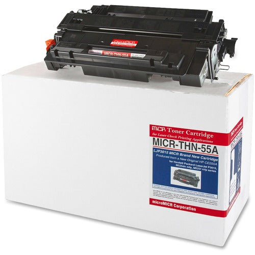 microMICR MCMMICRTHN55A MICR Laser Toner Cartridge CE255A - Black - 1 Each