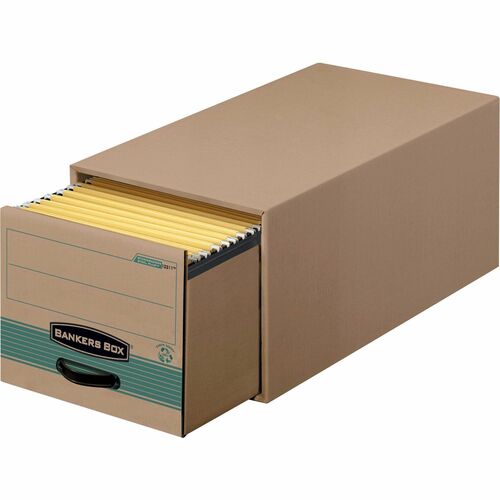 Bankers Box FEL1231101 Stor/Drawer Steel Plus-Letter-Internal Dimensions:12.50" Width X 23.25" Depth X 10.38" Height-External Dimensions:14" Width X 25.5" Depth X 11.5" Height-Media Size Supported:Letter-Heavy Duty-Stackable-Fiberboard,Steel