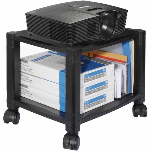 Kantek KTKPS510 2-Shelf Mobile Height-Adjustable Printer/Fax Stand