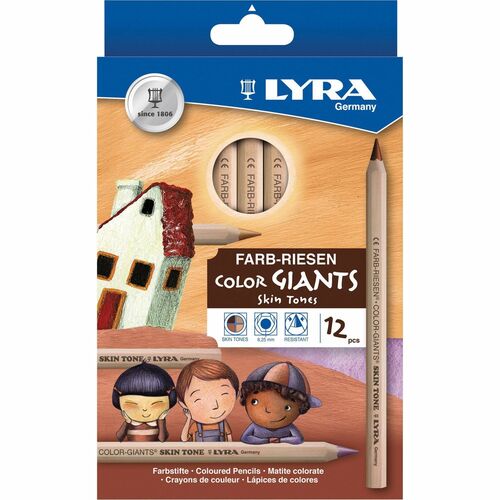Lyra DIX3931124 Color-Giants Skin Tone Colored Pencils