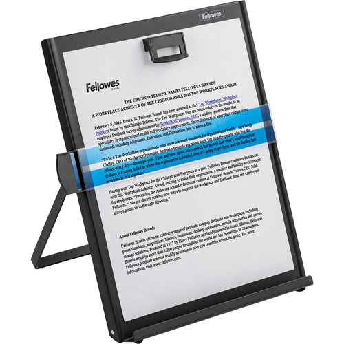 Fellowes FEL11053 Metal Copyholder - 11.4" Height X 10.6" Width X 8.4" Depth - Black - Metal