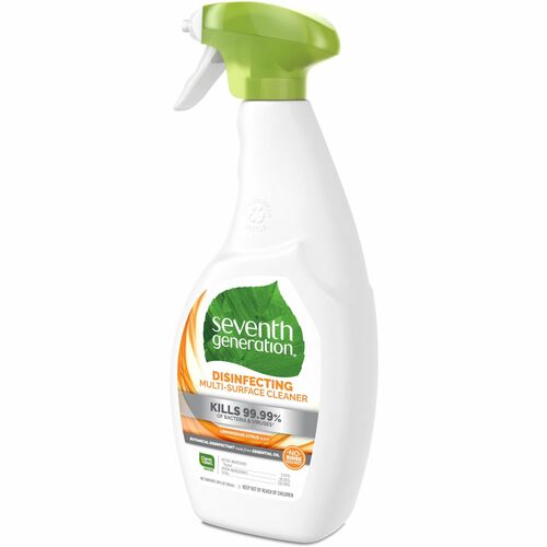 Seventh Generation SEV22810 Disinfecting Multi-Surface Cleaner - Spray - 26 Oz (1.62 Lb) - Lemongrass Citrus Scent - 1 Each
