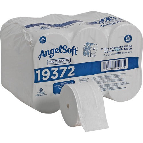 Angel Soft Professional Series GPC19372 Premium Embossed Coreless Toilet Paper