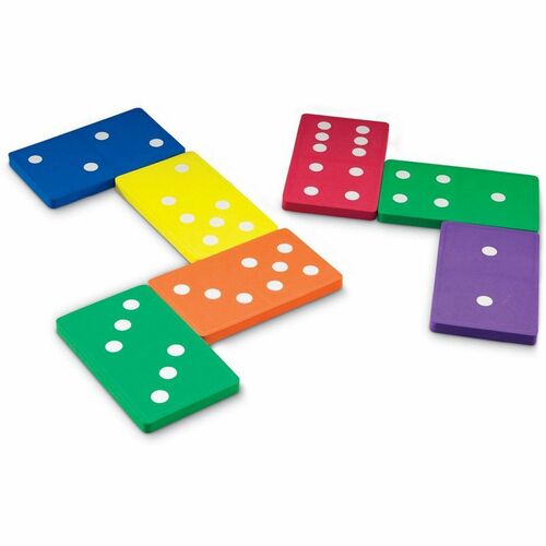 Learning Resources LRNLER6380 Foam Jumbo Dominoes
