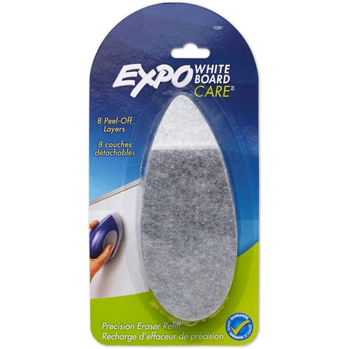 Expo SAN9287KF Eraser Pad Refill - Whiteboard Eraser - Felt - 1/Pack - Gray