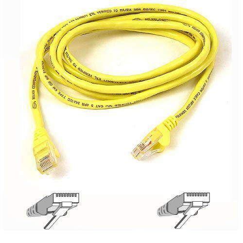 Belkin BLKA3L79103YLWS RJ45 CAT-5e Patch Cable, Snagless Molded Yellow 03