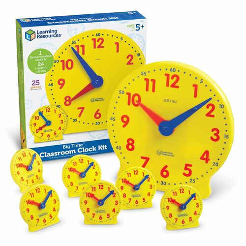 Learning Resources LRNLER2102 Classroom Clock Kit