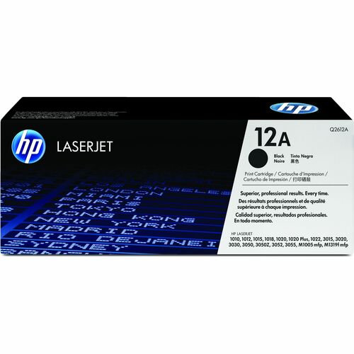 HP HEWQ2612A 12A (Q2612A) Original Standard Yield Laser Toner Cartridge - Single Pack - Black - 1 Each