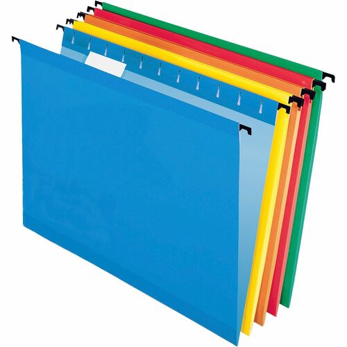Pendaflex PFX615215ASST SureHook 1/5 Tab Cut Letter Recycled Hanging Folder