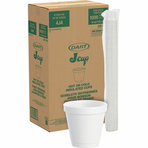 Dart DCC4J4 J Cup 4 oz Insulated Foam Cups