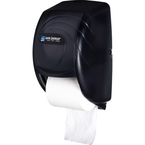 San Jamar SJMR3590TBK Duett Standard Bath Tissue Dispenser