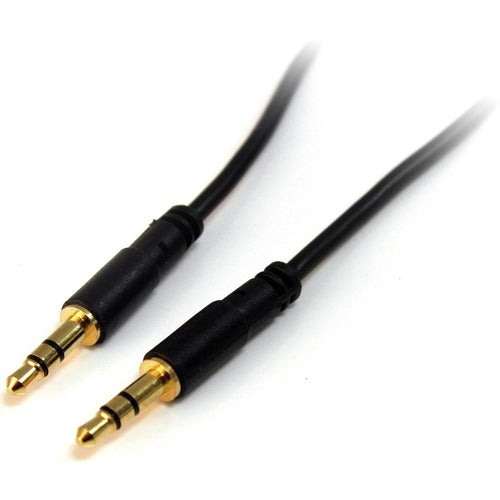 StarTech.com STCMU1MMS 1 ft Slim 3.5mm Stereo Audio Cable - M/M