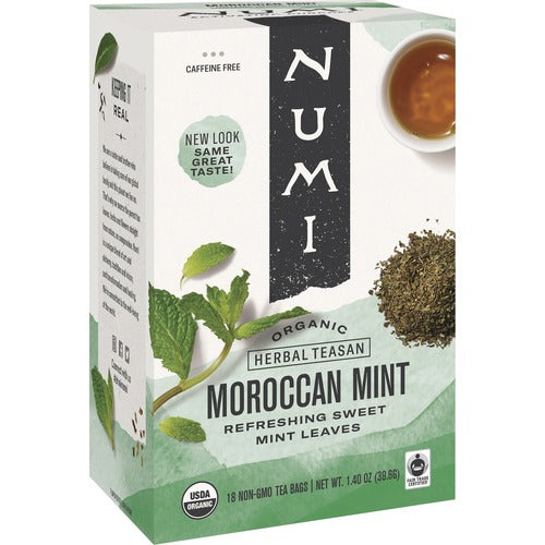 Numi NUM10104 Organic Morroccan Mint Herbal Tea Bag