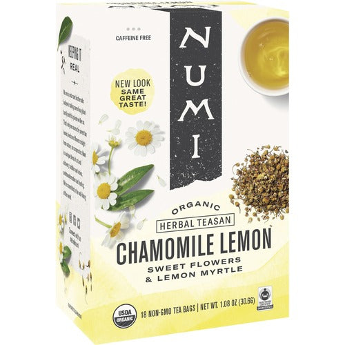 Numi NUM10150 Organic Chamomile Lemon Herbal Tea Bag