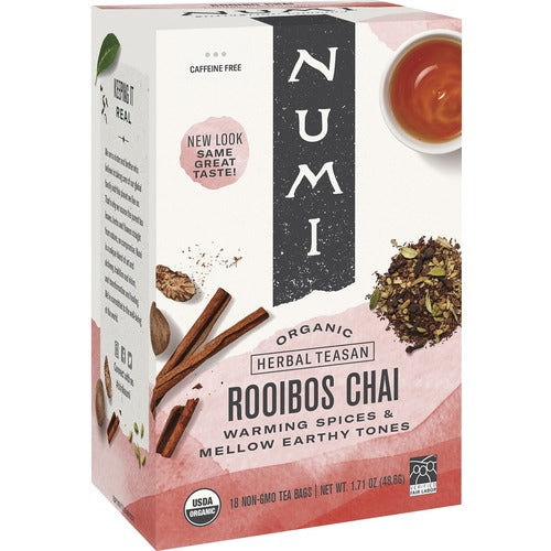 Numi NUM10200 Organic Rooibos Chai Black Tea Bag