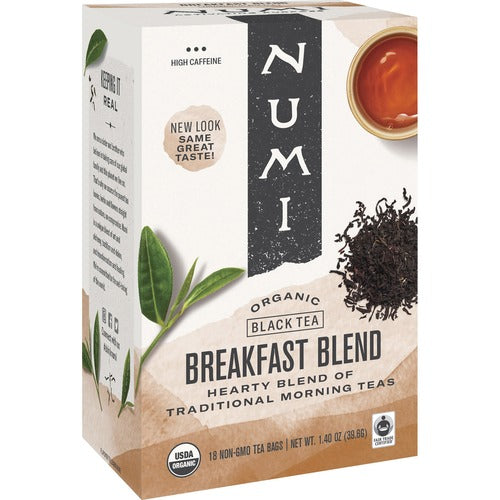 Numi NUM10220 Organic Breakfast Blend Black Tea Bag