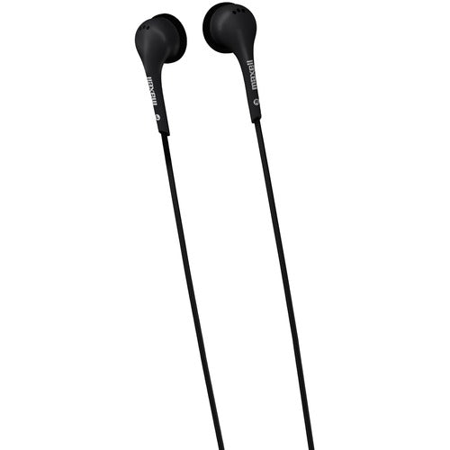 Maxell MAX190568 Eb-125 Stereo Earphone - Stereo - Black - Mini-Phone - Wired - 32 Ohm - 20 Hz 23 Khz - Nickel Plated - Earbud - Binaural - Outer-Ear - 3 Ft Cable