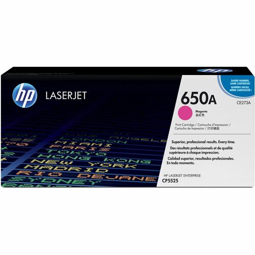 HP HEWCE273A 650A (CE273A) Original Laser Toner Cartridge - Single Pack - Magenta - 1 Each