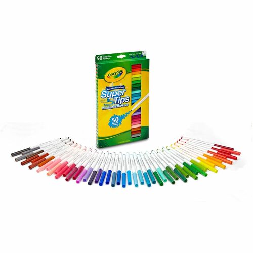 Crayola CYO585050 Super Tips 50-count Washable Markers