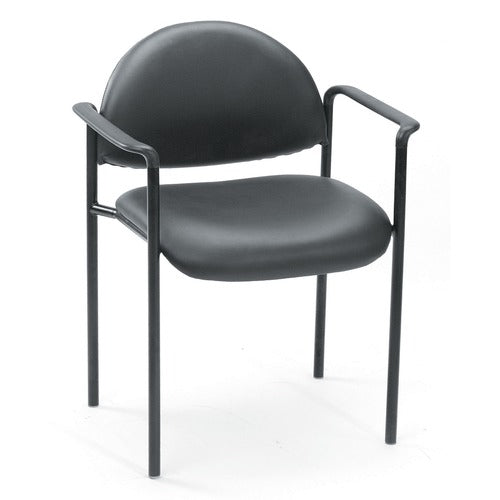Boss BOPB9501CS Diamond Stacking Chair with Arm