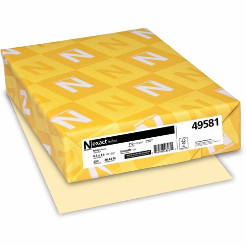 Exact WAU49581 Heavyweight Index Paper - Ivory