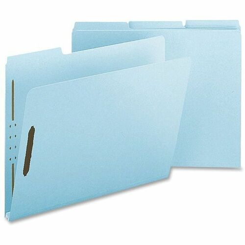 Nature Saver NATSP17241 Pressboard Fastener Folder - Letter - 8 1/2" X 11" Sheet Size - 1" Expansion - 2 Fastener(S) - 2" Fastener Capacity For Folder - Pressboard - Light Blue - Recycled - 25 / Box