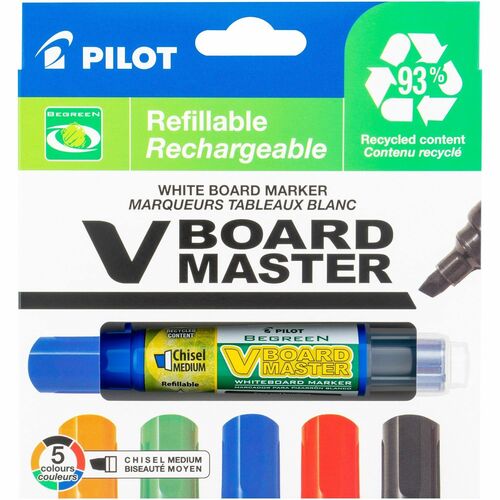 Pilot PIL43917 BeGreen Refillable VBoard Dry-erase Marker