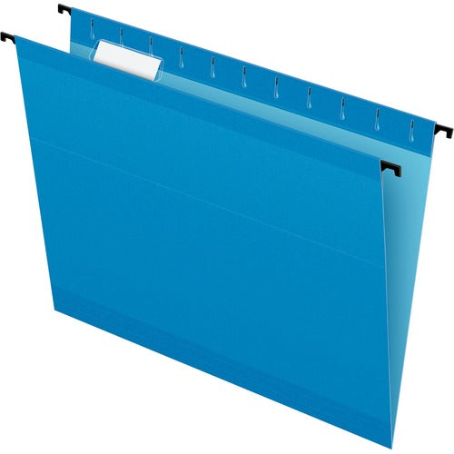 Pendaflex PFX615215BLU SureHook 1/5 Tab Cut Letter Recycled Hanging Folder