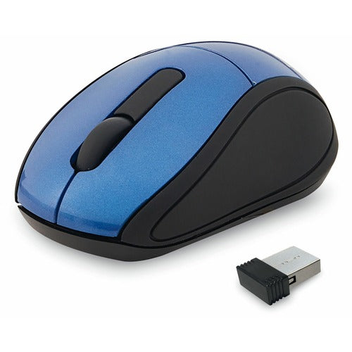 Verbatim VER97471 Wireless Mini Travel Optical Mouse - Blue - Radio Frequency - Usb - 1600 Dpi - Scroll Wheel