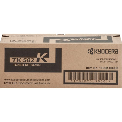 Kyocera KYOTK582K TK-582K Original Laser Toner Cartridge - Black - 1 Each