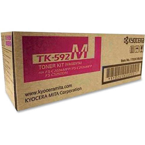 Kyocera KYOTK592M Tk-592M Original Toner Cartridge - Magenta - Laser - 5000 Page - 1 Each