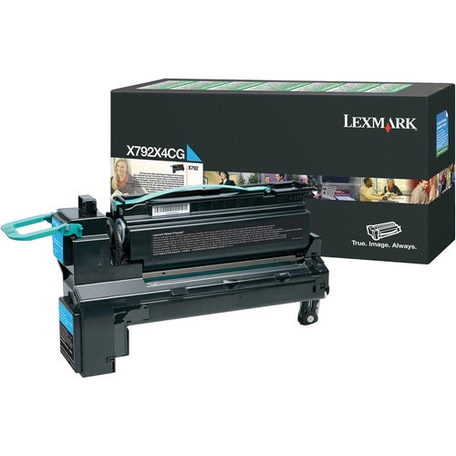 Lexmark LEXX792X4CG X792X4CG Original Extra High Yield Laser Toner Cartridge - Cyan - 1 Each