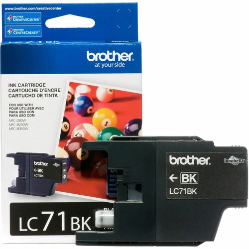 Brother BRTLC71BK Innobella LC71BK Standard Yield Inkjet Ink Cartridge - Black - 1 Each