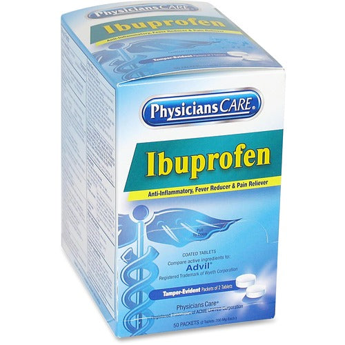 PhysiciansCare ACM90109 Ibuprofen Individual Dose Packets