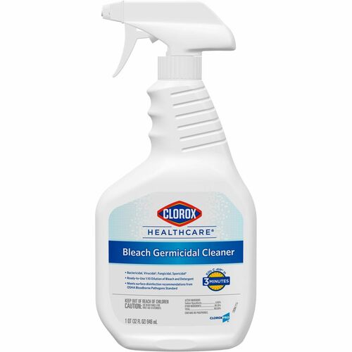 Clorox CLO68970 Healthcare Bleach Germicidal Cleaner Spray